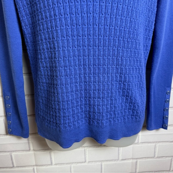 Talbots Royal Blue Cotton Blend Sweater/size S - Picture 5 of 11